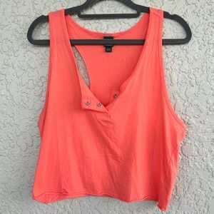 $3/25 Racerback crop top by wild fable size L coral color